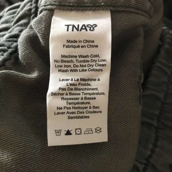 TNA ARITZIA ALIX CAMOFLAUGE Cotton Twill JOGGERS Pants! Size XS! - Picture 6 of 8